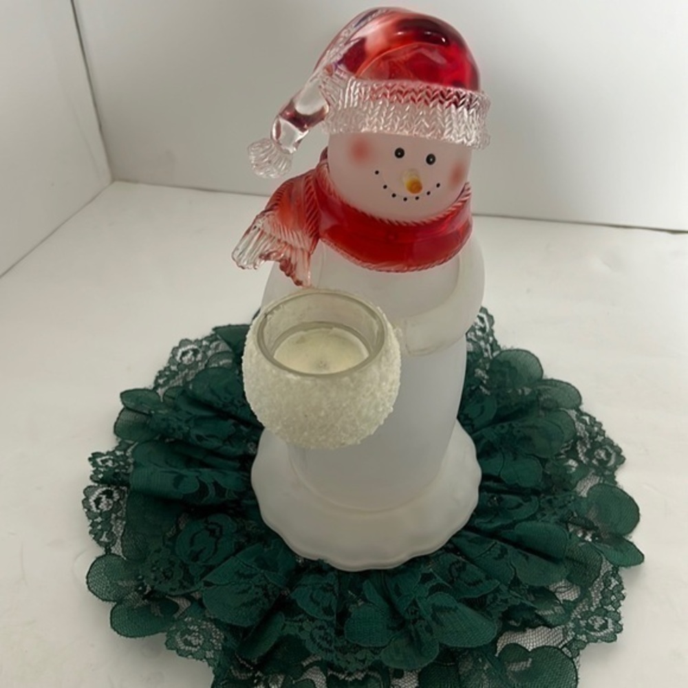 Christmas Glass SANTA, Home decor